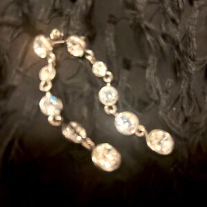 Long hanging earrings Crystal fake